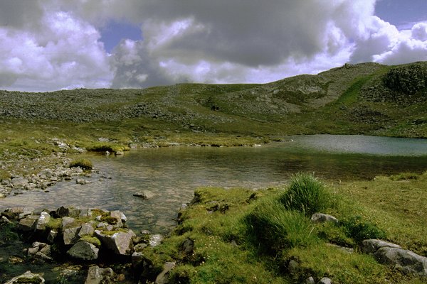 Past the lochan at the head of the Allt nan Uamh