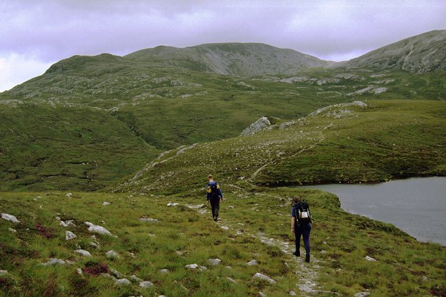 Glas Bheinn from the approach path