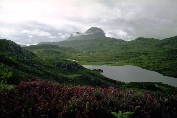 Suilven from Glencanisp Lodge