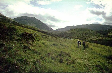 Walking up Gleann Dubh to Conival