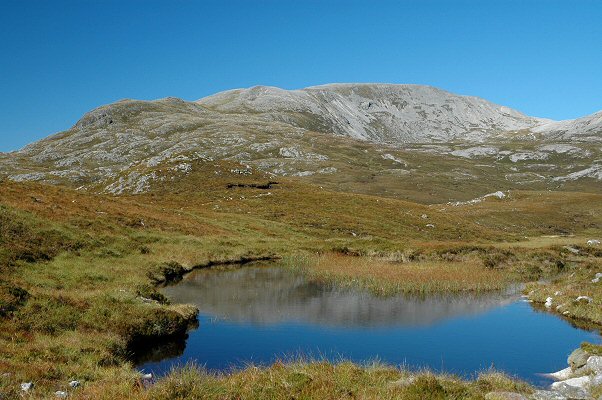 Glas Bheinn above a small lochan