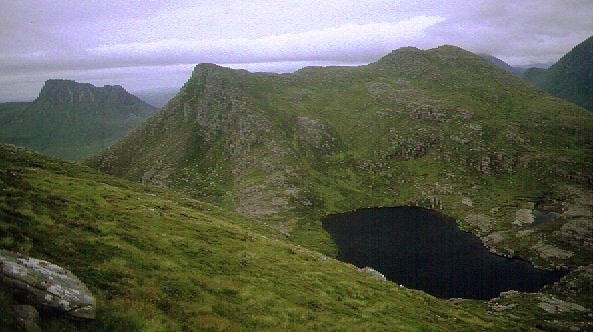 Sgorr Tuath and Stac Pollaidh from Sgorr Deas