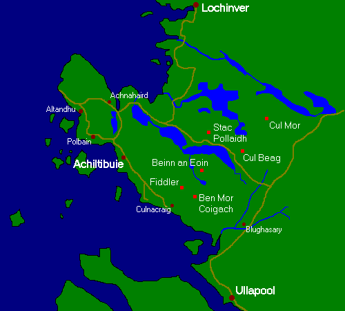 Map of Coigach District