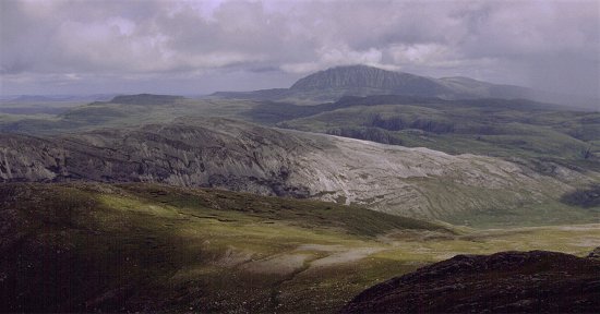Looking across to Ben Hope