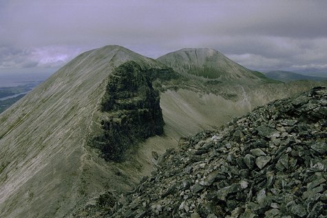 Looking North along the main ridge