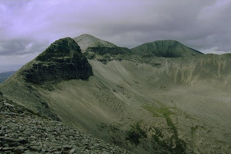 Alternative view at the main ridges