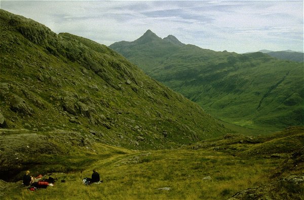 Lunch overlooking the Knoydart hills