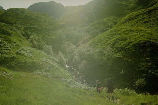 Climbing up the valley