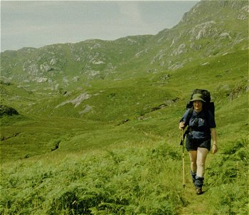 Walking down Upper Glen Dessary