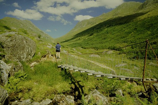 Looking back up the glen