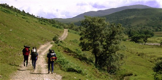 Approaching East Rhiorroch Lodge