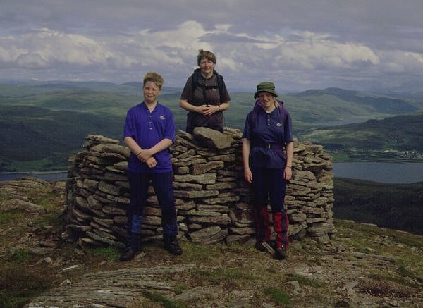 At the summit cairn