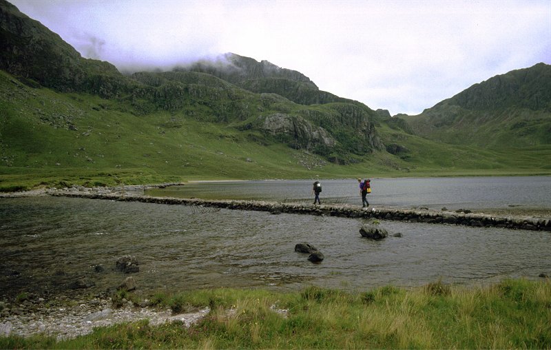 Returning over the Causeway - the gate now in place