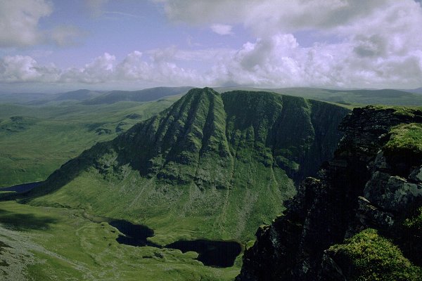 View from the summit across to An Sgurr