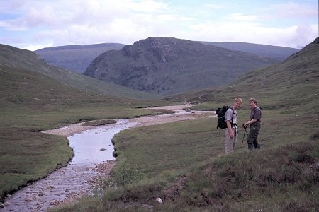 Looking Down the Valley to Creag Ghuanach