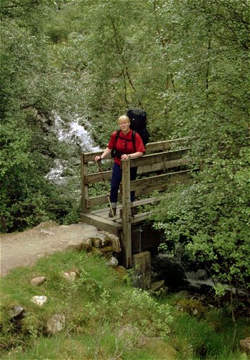 One of the many timber structures on the WHW