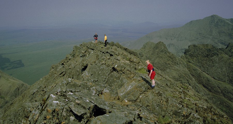 On the ridge below Sgurr a' Ghreadaidh