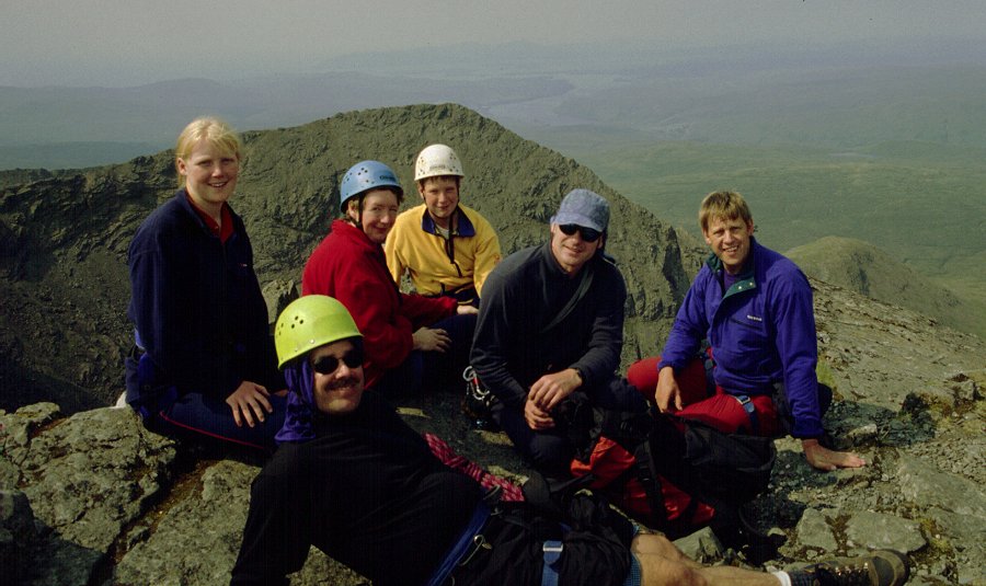 All the party on the small summit