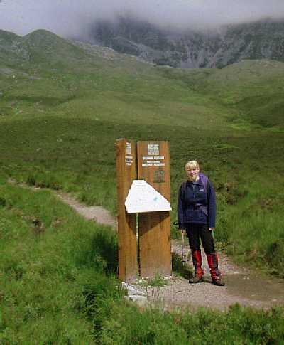 Start of the Coire an Lough path