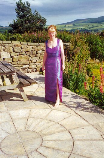 Susan Dressed for a Party - on the New Patio
