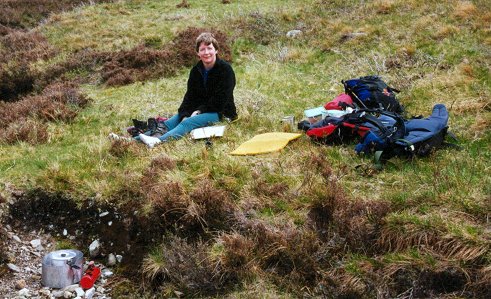 More traditional brew stop on a walk in Scotland in the summer