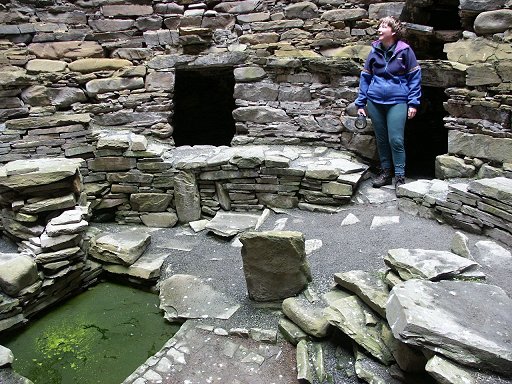Inside the astounding Broch on Mousa, Shetland