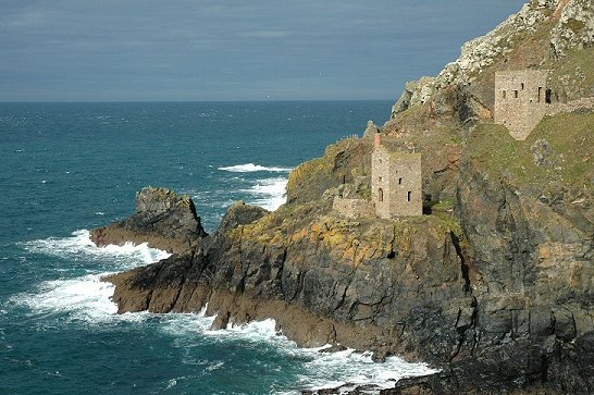 Mine Shafts on the Cornwall Coast at St Just