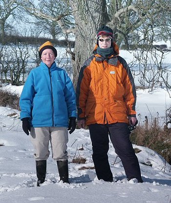Snow in the Coquet Valley earlier in the year